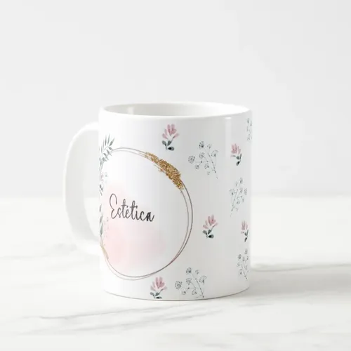 Caneca Feminina Delicada Presente Profissão Esteticista