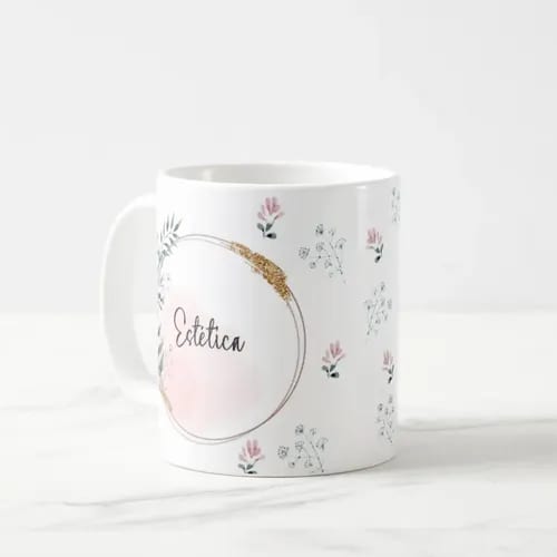 Caneca Feminina Delicada Presente Profissão Esteticista