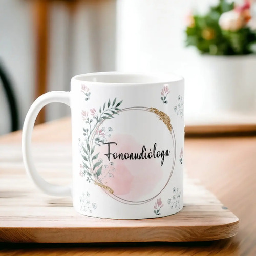 Caneca Feminina Delicada Presente Profissão Fonoaudióloga