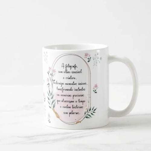 Caneca Feminina Delicada Presente Profissão Fotógrafa