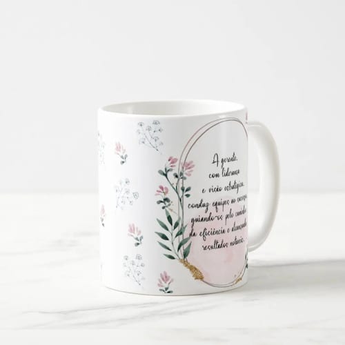 Caneca Feminina Delicada Presente Profissão Gerente