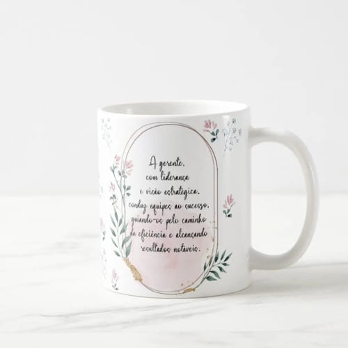 Caneca Feminina Delicada Presente Profissão Gerente