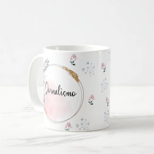 Caneca Feminina Delicada Presente Profissão Jornalismo