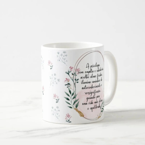 Caneca Feminina Delicada Presente Profissão Psicologia