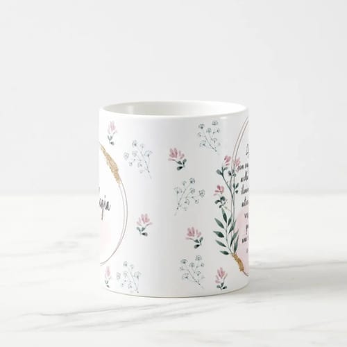 Caneca Feminina Delicada Presente Profissão Psicologia