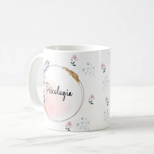 Caneca Feminina Delicada Presente Profissão Psicologia