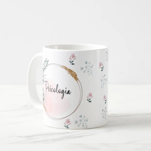 Caneca Feminina Delicada Presente Profissão Psicologia