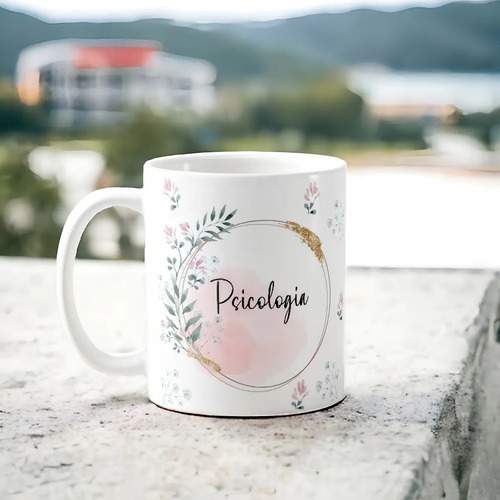 Caneca Feminina Delicada Presente Profissão Psicologia