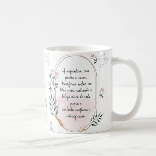 Caneca Feminina Delicada Presente Profissão Maquiadora