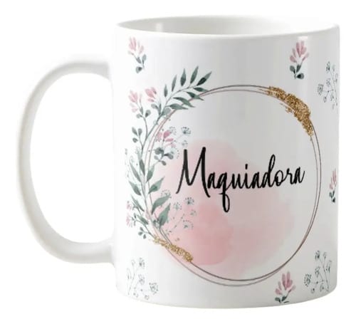Caneca Feminina Delicada Presente Profissão Maquiadora - Profissões (Cabeleireiro(a))