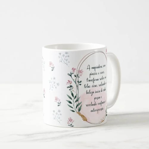Caneca Feminina Delicada Presente Profissão Maquiadora