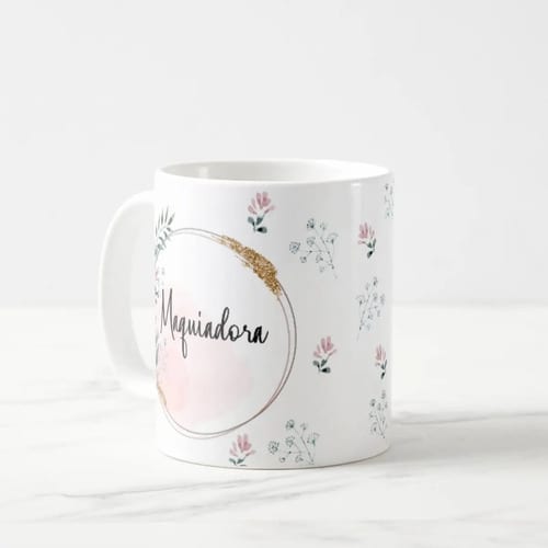 Caneca Feminina Delicada Presente Profissão Maquiadora