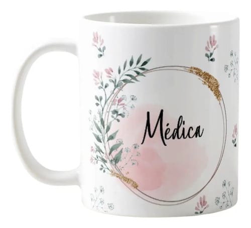 Caneca Feminina Delicada Presente Profissão Medicina Médica - Profissões (Médico(a))