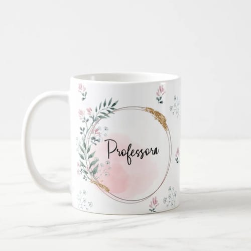 Caneca Feminina Delicada Presente Profissão Professora