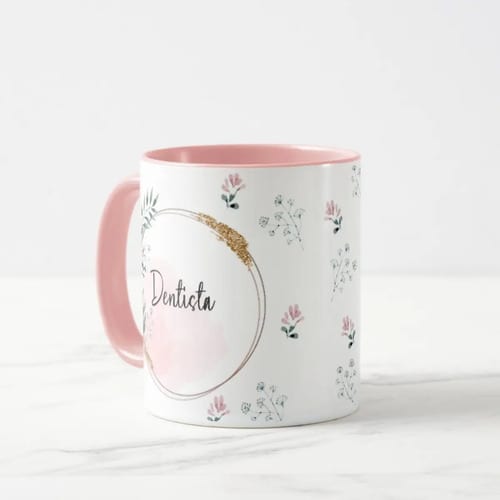 Caneca Feminina Delicada Presente Profissão Dentista