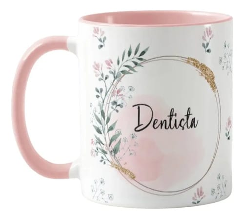 Caneca Feminina Delicada Presente Profissão Dentista - Profissões (Dentista)