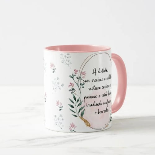 Caneca Feminina Delicada Presente Profissão Dentista