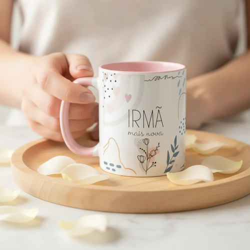 Caneca Presente Criativo Surpresa para Irmã Mais Nova