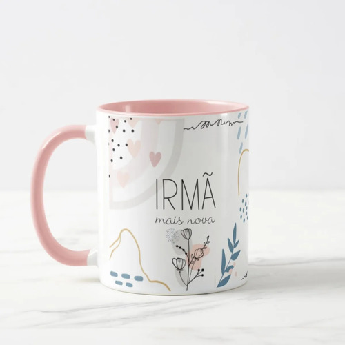 Caneca Presente Criativo Surpresa para Irmã Mais Nova