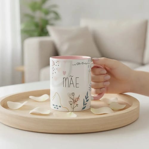 Caneca Feminina Minimalista Presente Especial para Mãe