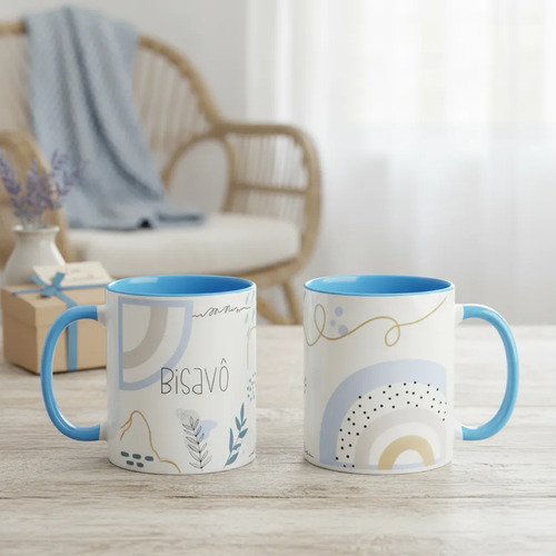 Caneca Masculina Minimalista Presente Especial para Bisavô - Família (Bisavô)