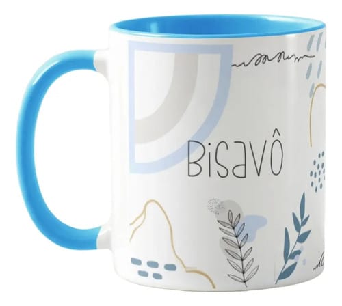 Caneca Masculina Minimalista Presente Especial para Bisavô - Família (Bisavô)