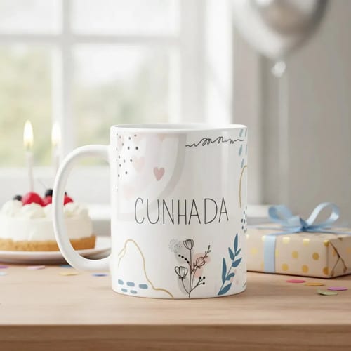 Caneca Feminina para Cunhada Presente de Aniversário - Outros (Aniversário)
