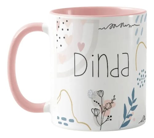 Caneca Feminina Minimalista Madrinha Presente para Dinda