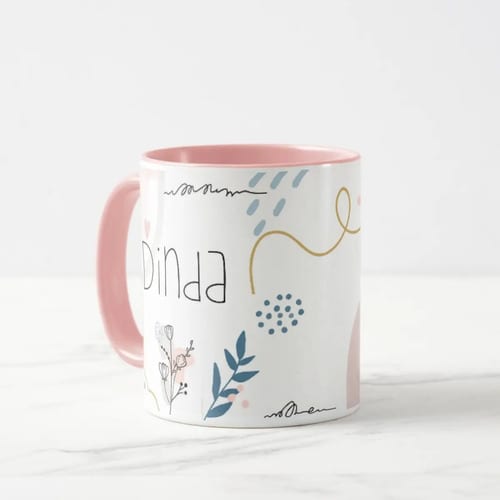 Caneca Feminina Minimalista Madrinha Presente para Dinda