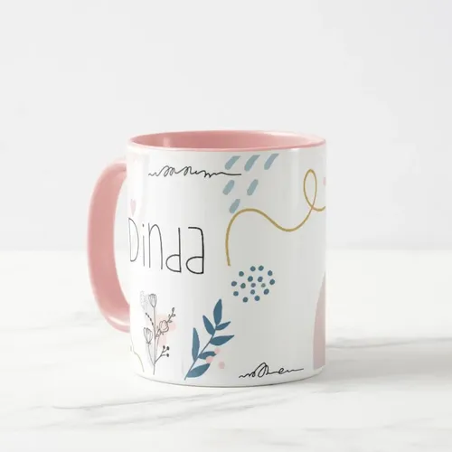 Caneca Feminina Minimalista Madrinha Presente para Dinda