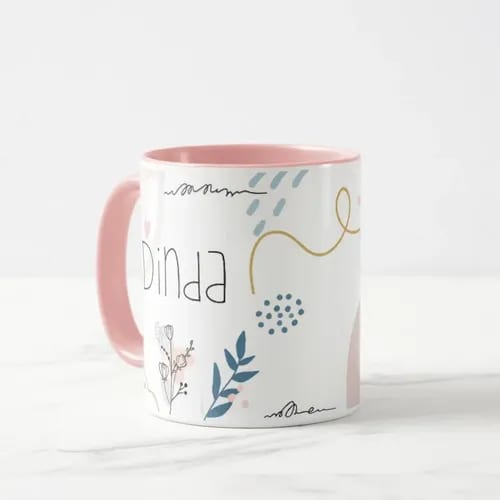 Caneca Feminina Minimalista Madrinha Presente para Dinda