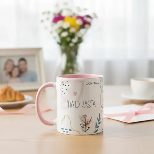 Caneca Feminina para Mãe Presente de Aniversário Madrasta