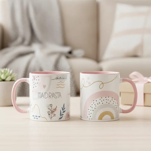 Caneca Feminina para Mãe Presente de Aniversário Madrasta - Família (Mãe)
