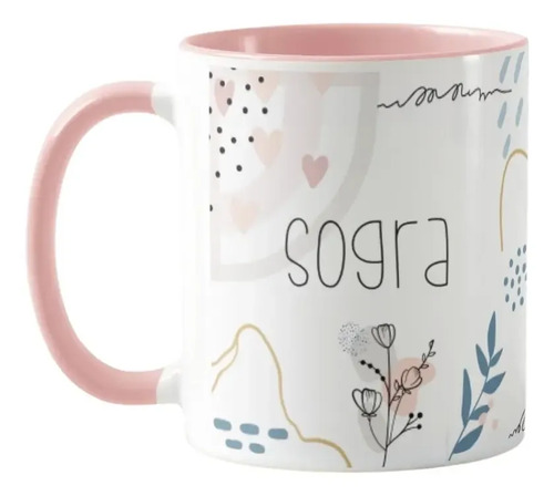 Caneca Feminina Minimalista Presente Segunda Mãe Sogra - Família (Mãe)