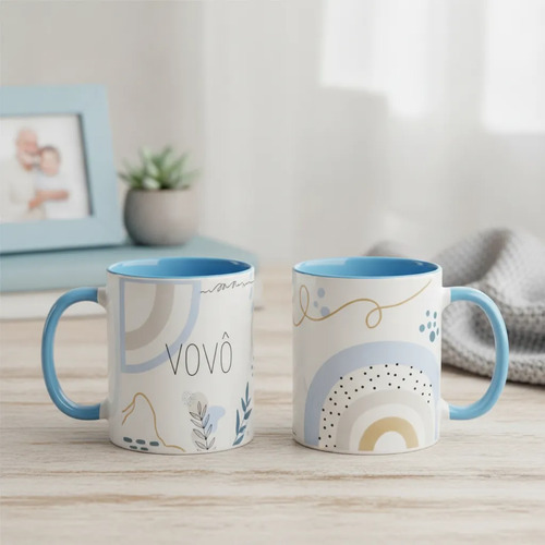 Caneca Masculina Minimalista Presente Especial Avô Vovô - Família (Avô)