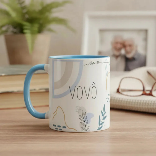 Caneca Masculina Minimalista Presente Especial Avô Vovô - Família (Avô)