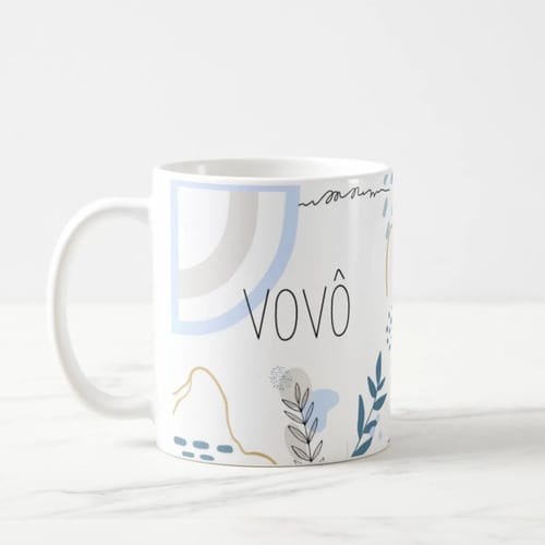 Caneca Masculina Minimalista Presente Especial Vovô Avô