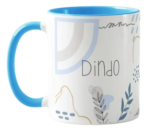 Caneca Masculina Minimalista Presente Padrinho Dindo - Batizado (Padrinho)