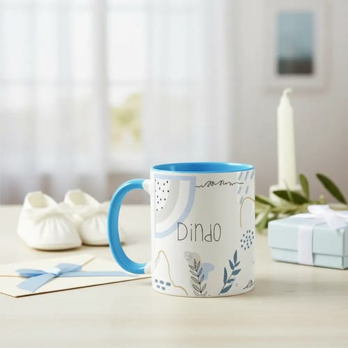 Caneca Masculina Minimalista Presente Padrinho Dindo - Batizado (Padrinho)