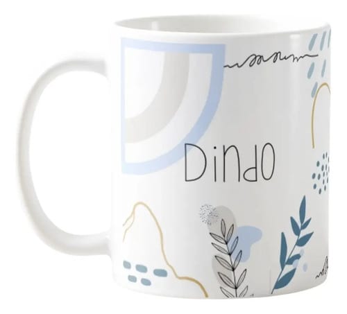 Caneca Masculina Minimalista Presente para Dindo Padrinho - Batizado (Padrinho)