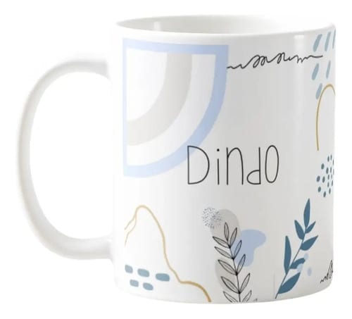 Caneca Masculina Minimalista Presente para Dindo Padrinho - Batizado (Padrinho)