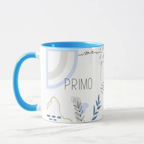 Caneca Masculina Minimalista Presente Primo Familia