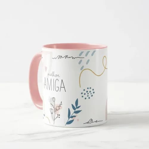 Caneca Feminina Minimalista Presente para Melhor Amiga