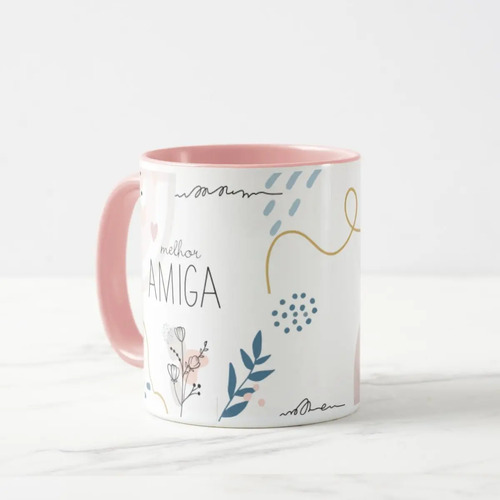 Caneca Feminina Minimalista Presente para Melhor Amiga