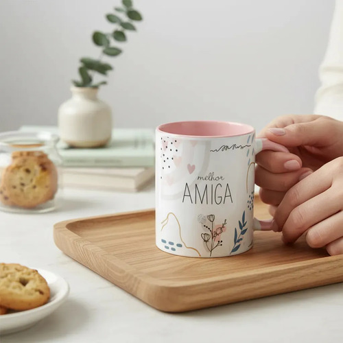 Caneca Feminina Minimalista Presente para Melhor Amiga