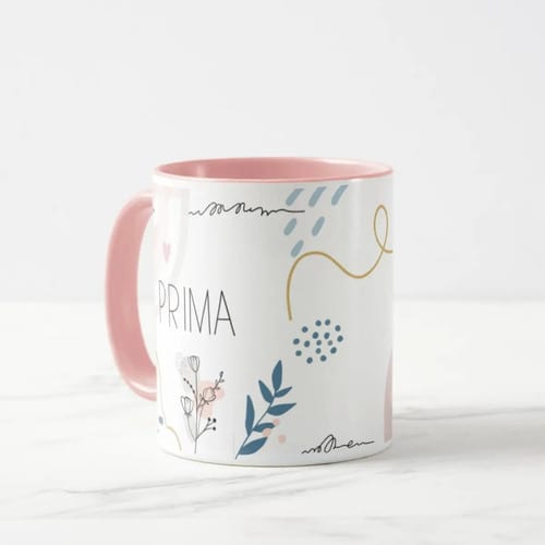 Caneca Feminina Minimalista Presente Aniversário para Prima