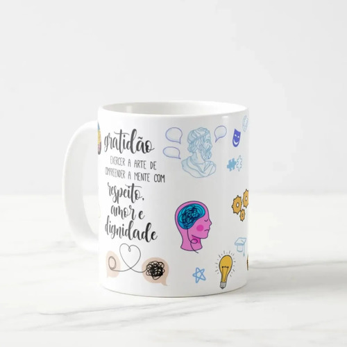 Caneca Profissão Terapeutas Presente para Psicólogos