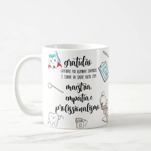 Caneca Personalizada Presente Odontologia para Dentistas