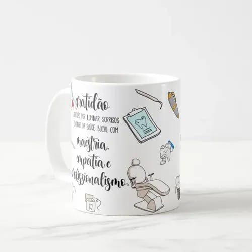 Caneca Personalizada Presente Odontologia para Dentistas