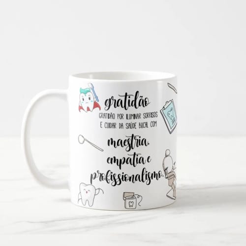 Caneca Personalizada Presente Odontologia para Dentistas